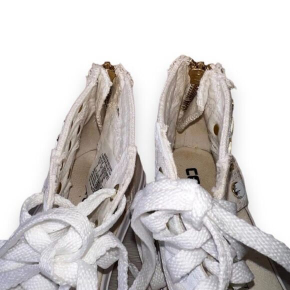 Converse Chuck Taylor CT Gladiator Hi White /Gold 547243F Women's 6 - Picture 11 of 11